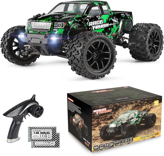 HAIBOXING 1:18 Scale All Terrain RC Car 18859, 36 KPH High Speed 4WD Electric Vehicle with 2.4 GHz Remote Control, 4X4 Waterproof Off-Road Truck with Two Rechargeable Batteries Nirvana Guru