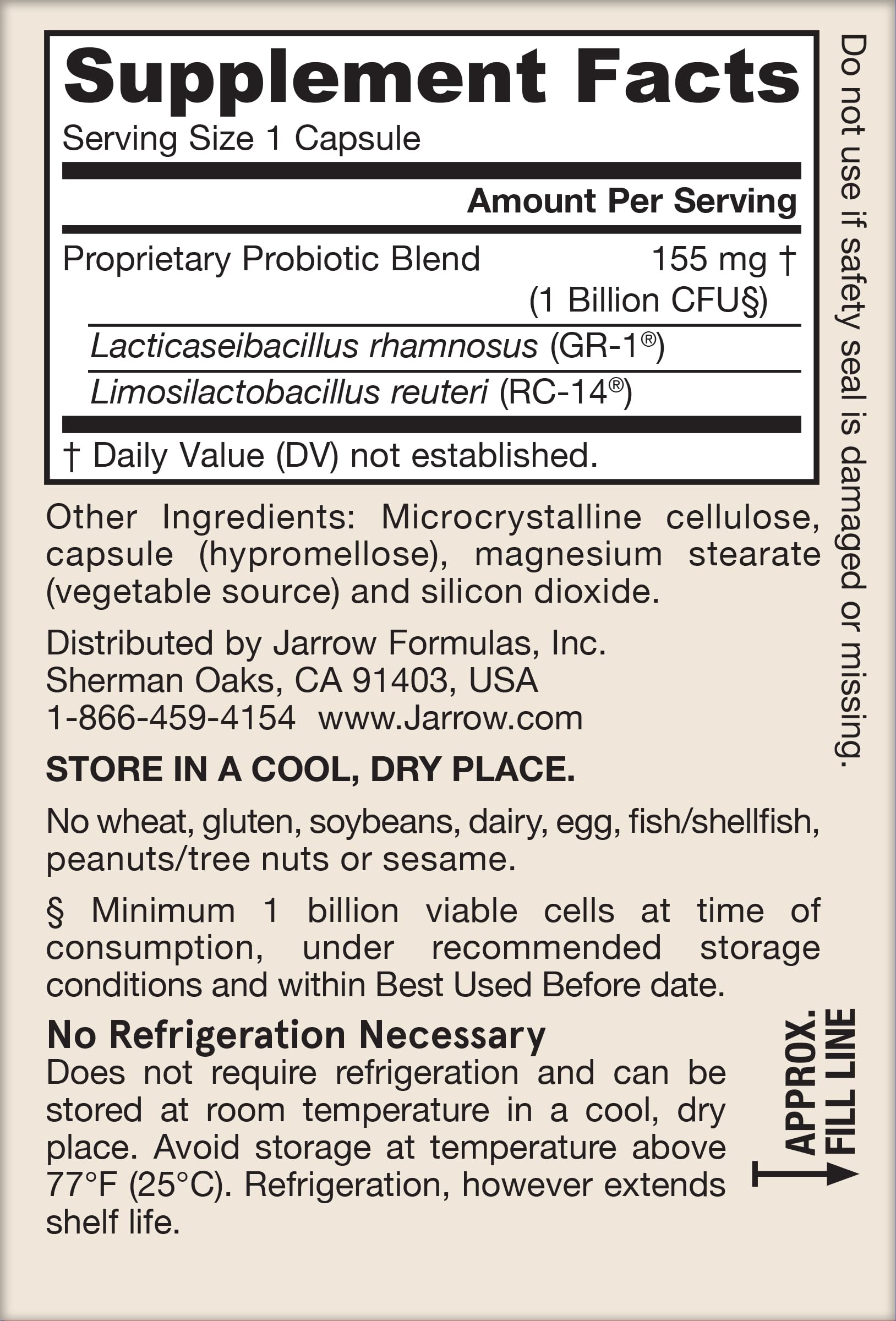 Jarrow Formulas Fem-Dophilus Probiotics 1 Billion CFU With 2 Clinically Effective Strains, Dietary Supplement for Vaginal Health and Urinary Tract Health, 60 Veggie Capsules, 60 Day Supply - Nirvana Guru