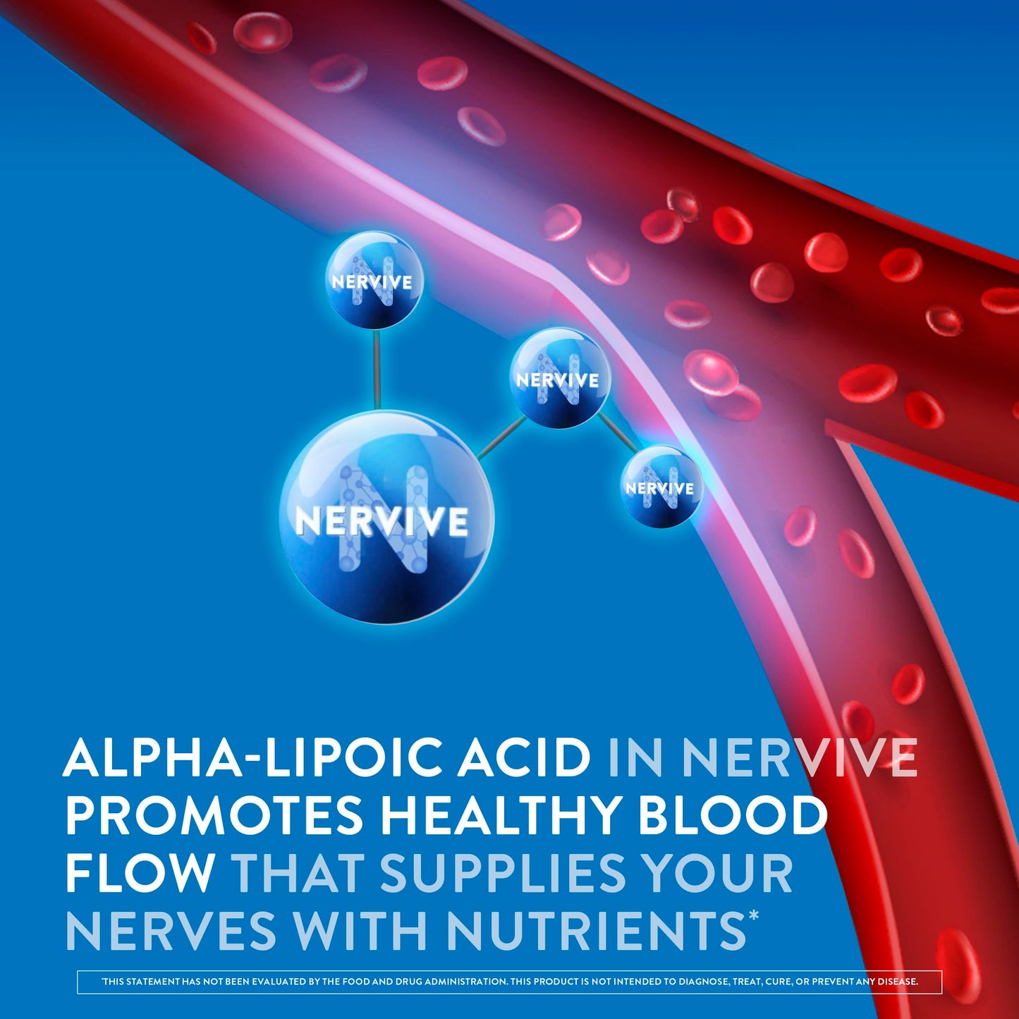 Nervive Nerve Health, with Alpha Lipoic Acid, to Fortify Nerve Health and Function in Fingers, Hands, Toes, & Feet*, and Support Healthy Circulation, ALA, Vitamins B12, B6, & B1, 30 Tablets Nirvana Guru
