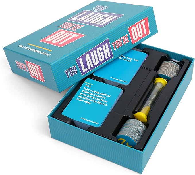 You Laugh You're Out A Party Game with Hilarious Charades Family Card Games for Adults & Kids, 125 Prompt Cards Fun Card Games for Family Game Nights, Gatherings, & Parties Ages 14+ nirvanaguru