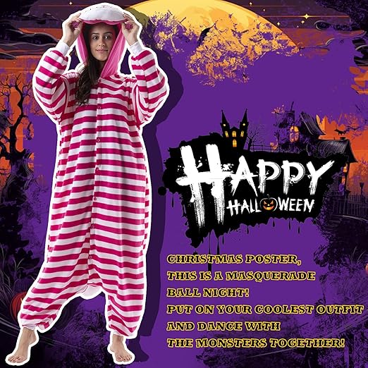 Beauty Shine Unisex Adult Onesie One Piece Pajamas Cosplay Cartoon Costume Halloween Christmas Sleepwear Jumpsuit Homewear nirvanaguru