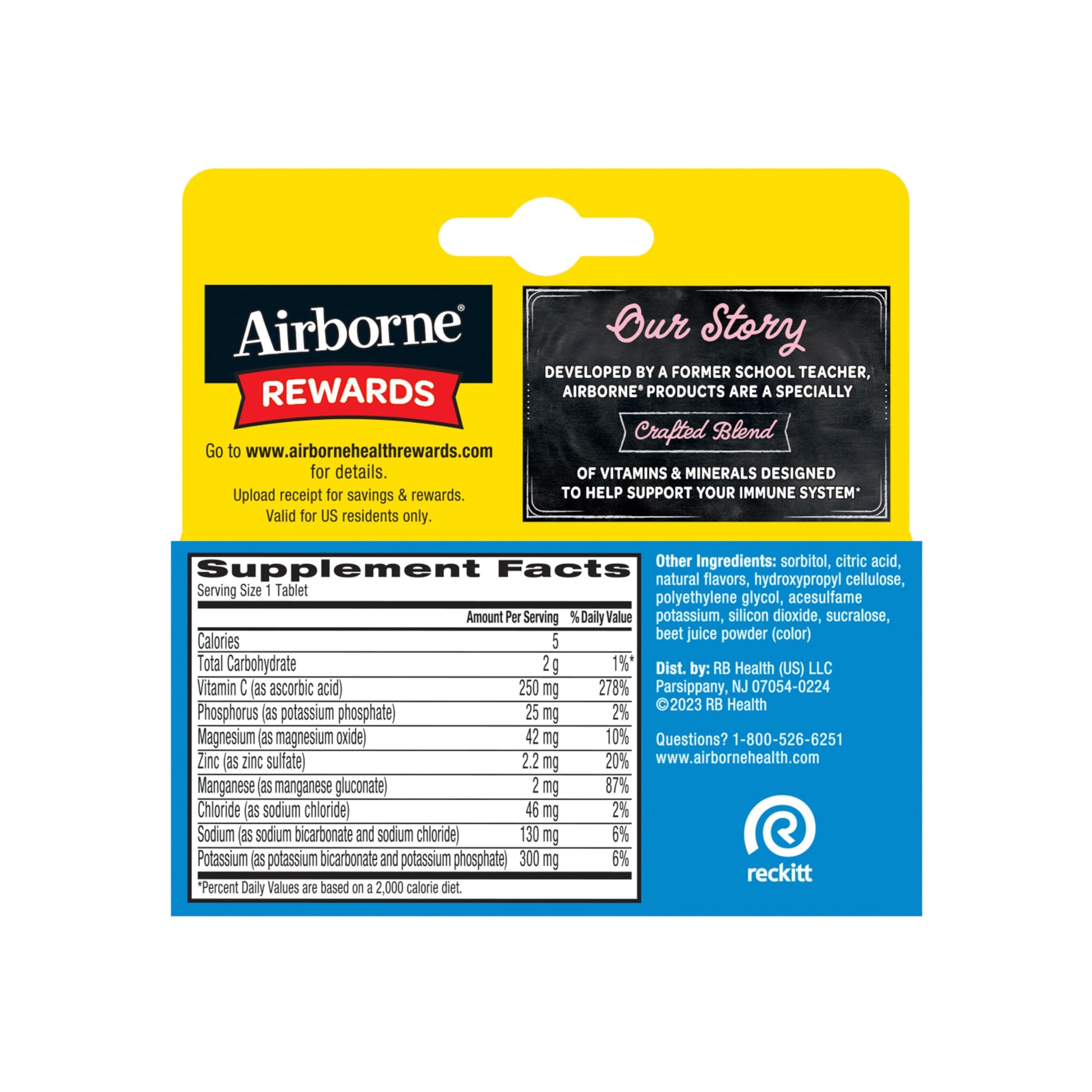 Airborne® Effervescent Tablets - Electrolyte Replenisher - Strawberry Lemon 72/10 ct. Nirvana Guru