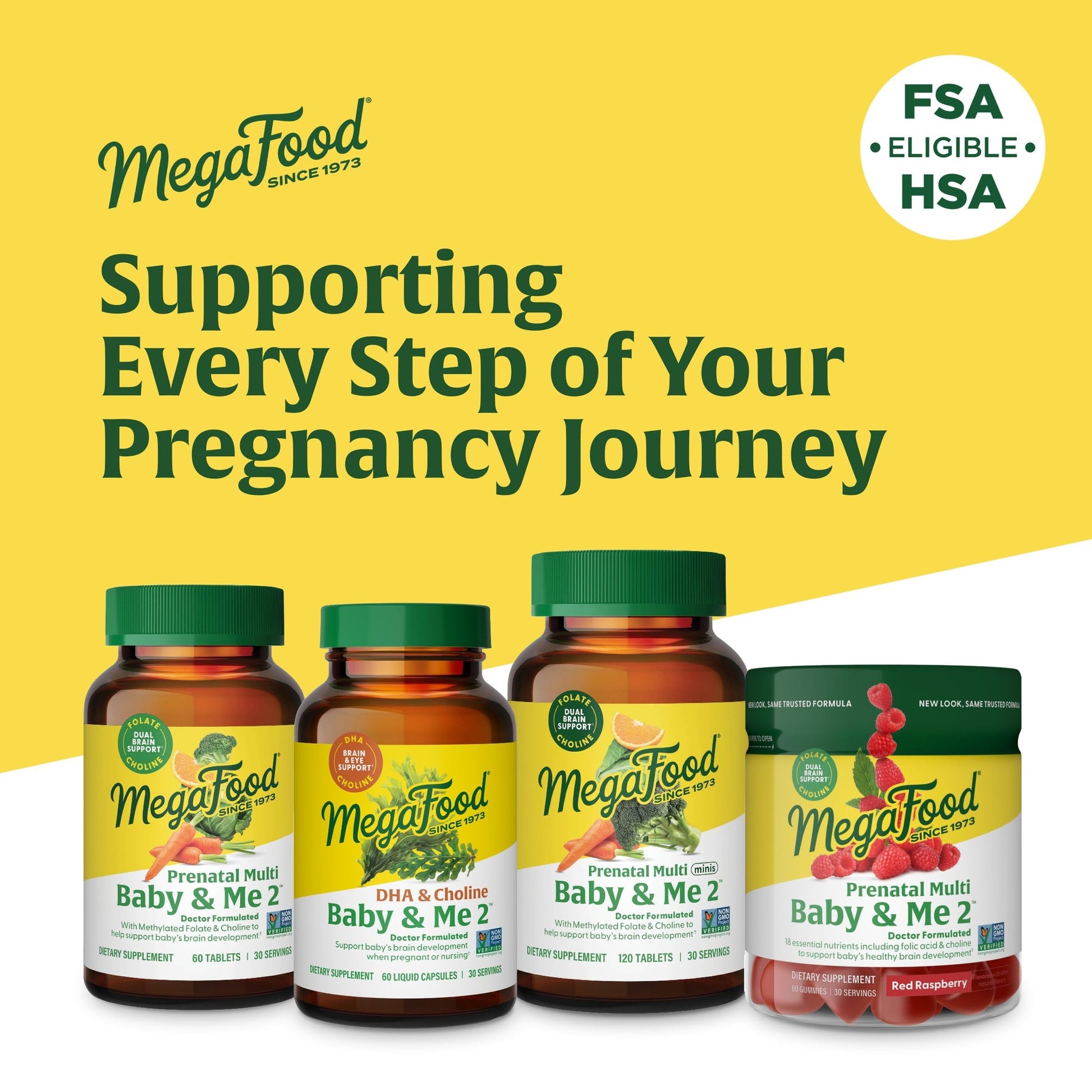MegaFood Baby & Me 2 Prenatal Multi - Prenatal Vitamins for Women with Choline, Methyl Folate, Iron - Gluten-Free, Vegetarian, Pre Natal Multivitamin for Women - 60 Tablets, 30 Servings Nirvana Guru