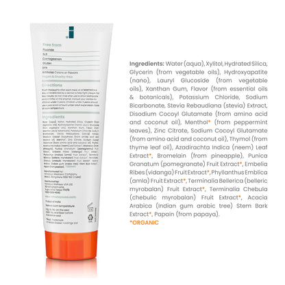 Himalaya Botanique Whitening + Hydroxyapatite Toothpaste, Mint Flavor - Nano Hydroxyapatite to Support Remineralization and Restore Enamel, Appropriate for Sensitive Teeth - Vegan, Gluten Free, 4 oz - Nirvana Guru