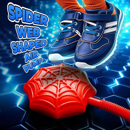 Spider Rocket Launcher for Kids, 4 Spider Rockets with Web Air Pump, Stomping Launch up Toys, Outdoor Outside Spider Toys Gifts for 3 4 5 6 7 8 9 10 Year Old Boys Girls Age 3-4 4-6 6-8 Birthday Gift nirvanaguru