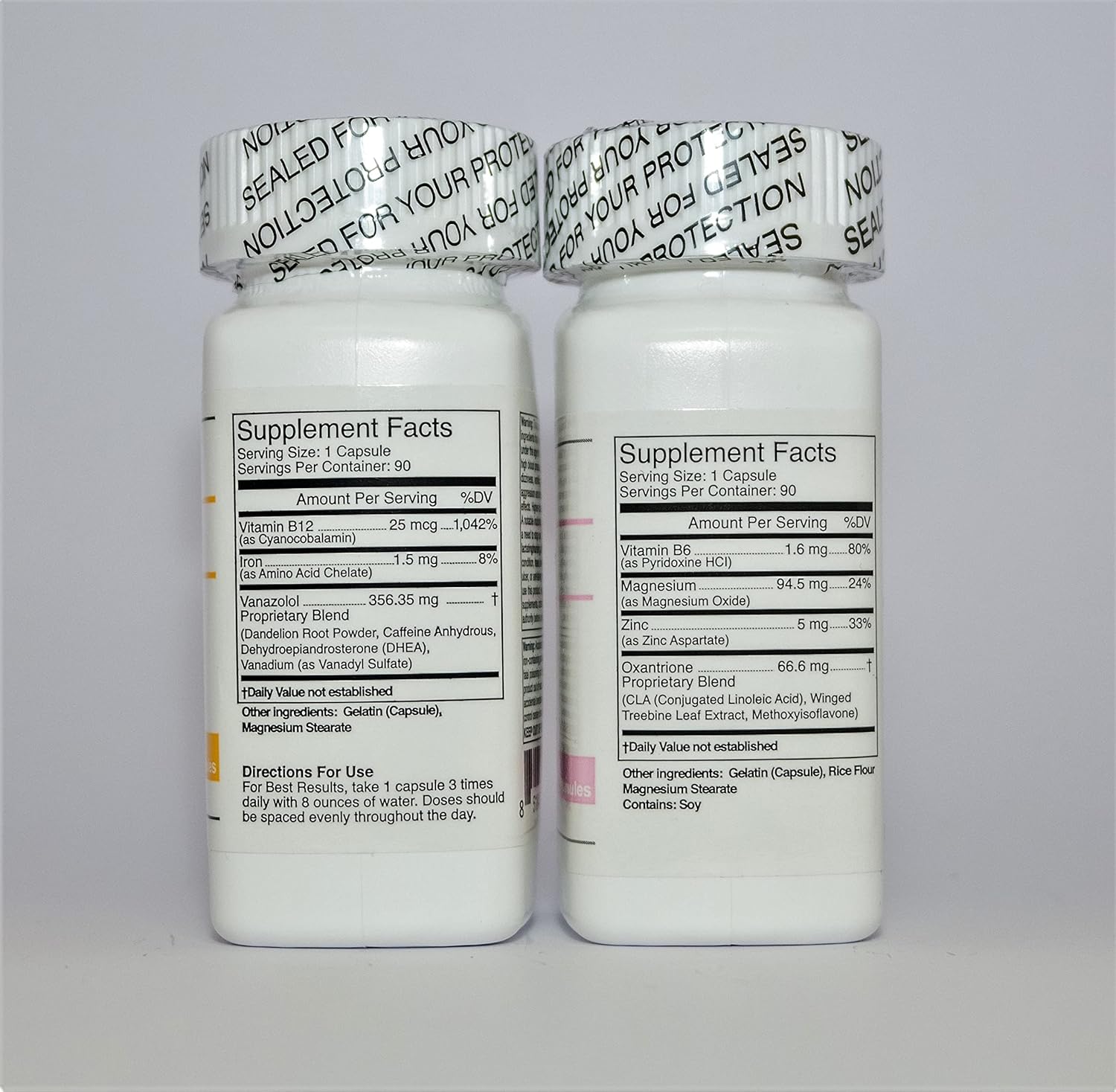 Endurance & Energy Combo - (Strength Enhancement) - Winn-50, VAR 10-180 Capsules - 1 Month Supply - 2 Bottles Nirvana Guru