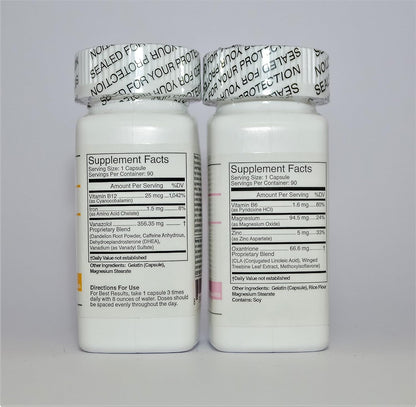 Endurance & Energy Combo - (Strength Enhancement) - Winn-50, VAR 10-180 Capsules - 1 Month Supply - 2 Bottles Nirvana Guru
