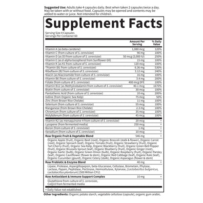 Garden of Life Multivitamin for Men - Vitamin Code 50 & Wiser Men's Raw Whole Food Vitamin Supplement with Probiotics, Vegetarian, 240 Capsules - Nirvana Guru