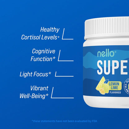 Supercalm Powdered Drink Mix, Raspberry Lemonade, L Theanine, Ksm-66 Ashwagandha, Magnesium Glycinate, Vitamin D 3, Supplements for Relaxation & Focus, No Sugar, Non GMO, On The Go, 20 Ct