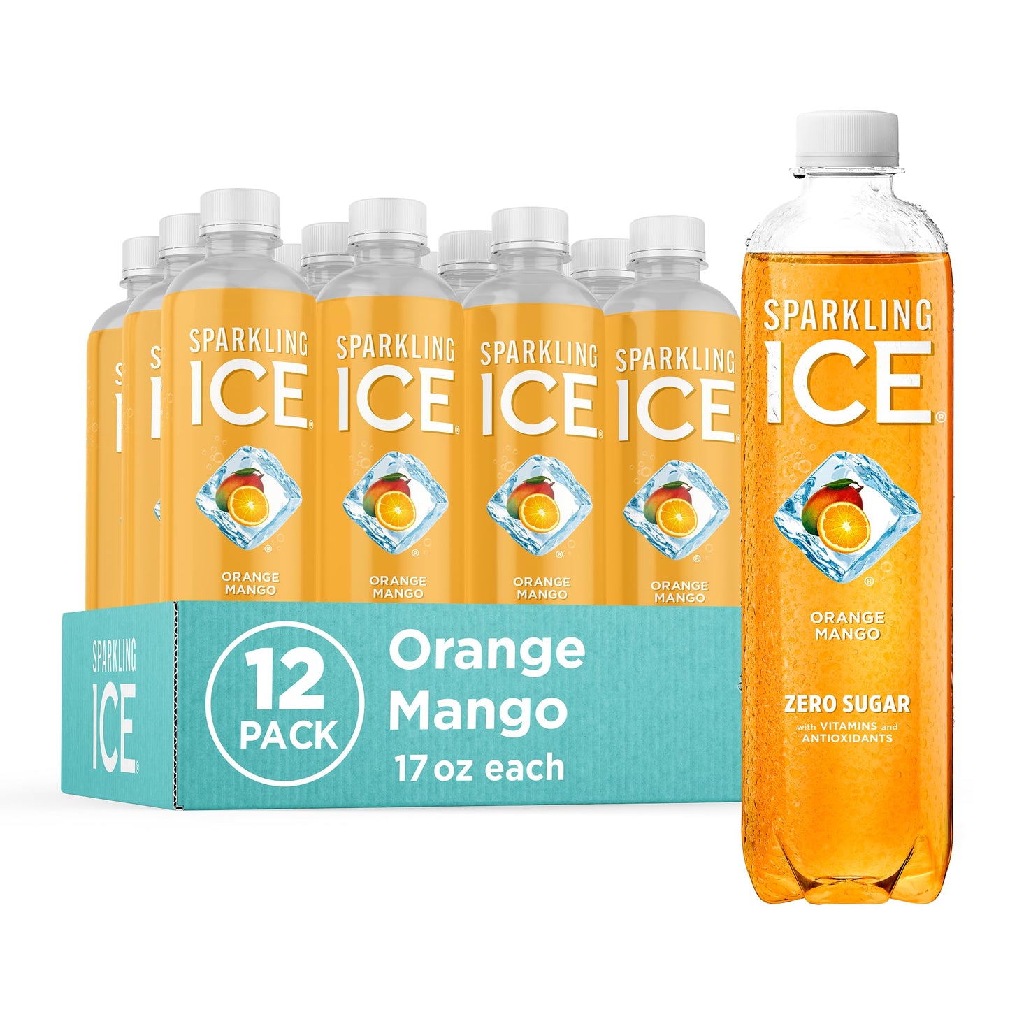 Sparkling Ice, Black Raspberry Sparkling Water, Zero Sugar Flavored Water, with Vitamins and Antioxidants, Low Calorie Beverage, 17 fl oz Bottles (Pack of 12) - Nirvana Guru
