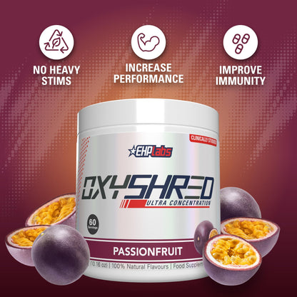 EHP Labs OxyShred Pre Workout Powder - Preworkout Powder with L Glutamine & Acetyl L Carnitine, Energy Boost Drink - Mango, 60 Servings Nirvana Guru