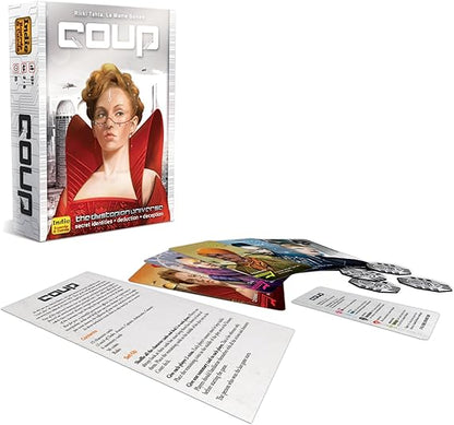 Coup - The Fast, Fun Bluffing Party Game for 2-6 Players. Perfect for Family Game Night with your Teens or Friends. Can you get away with your bluff? Over 1 Million copies sold! nirvanaguru
