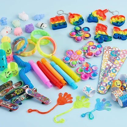 JOYIN 60 Pcs Party Favors for Kids, Popular Fidget Toys Pack, Goodie Bags Fillers for Kids Birthday Party, Prizes in Bulk for School, Pinata Stuffers, Classroom Prizes, Treasure Box Toys nirvanaguru