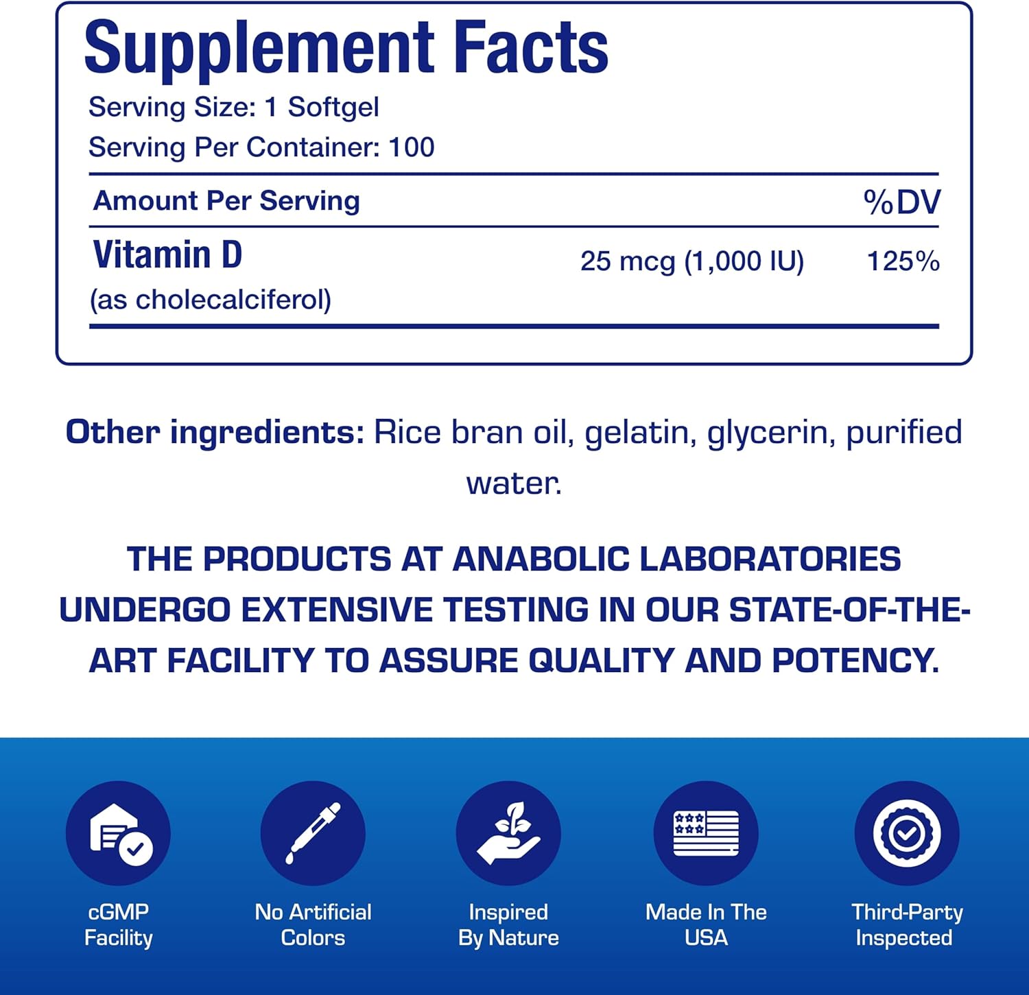High Absorption Vitamin D3 1000IU - Clinical Formula Adult Vitamin D Supplement for Men and Women for Bone Teeth Muscle Mood and Immune Support - Easy to Swallow VIT D3 25 mcg - 100 Servings Nirvana Guru