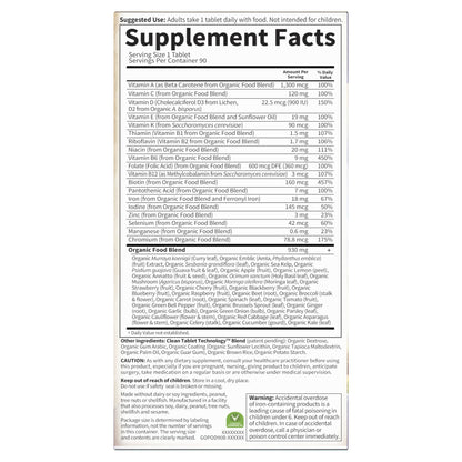 Garden of Life Organics Prenatal Vitamins - 90 Tablets, Prenatal Once Daily Whole Food Vitamins for Women with Folate not Folic Acid, Vitamin D3, Iron, Vegan One a Day Prenatal Multivitamin - Nirvana Guru