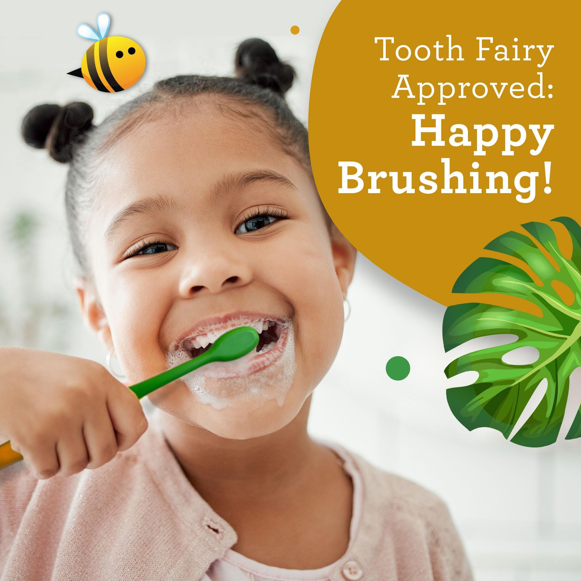 GuruNanda Kids Toothbrush with Suction Cup & Fun Animal Designs - Soft Bristles for Healthy Gums- Non-Slippery & Mess-Free Toothbrush, 3+ Age- 4 Count Nirvana Guru