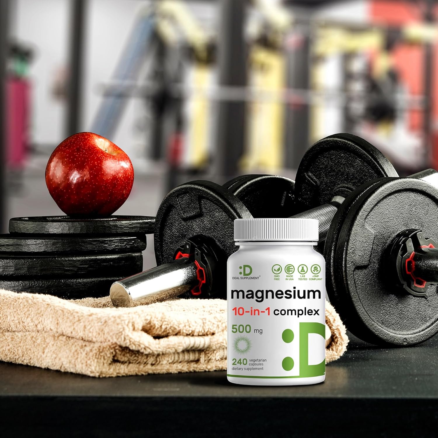 Magnesium Complex 500mg, 240 Veggie Capsules | 10-in-1 Glycinate, Citrate, Malate, & More | 100% Chelated for Easy Absorption | Essential Mineral Supplement for Muscle, Sleep, & Heart Health Nirvana Guru