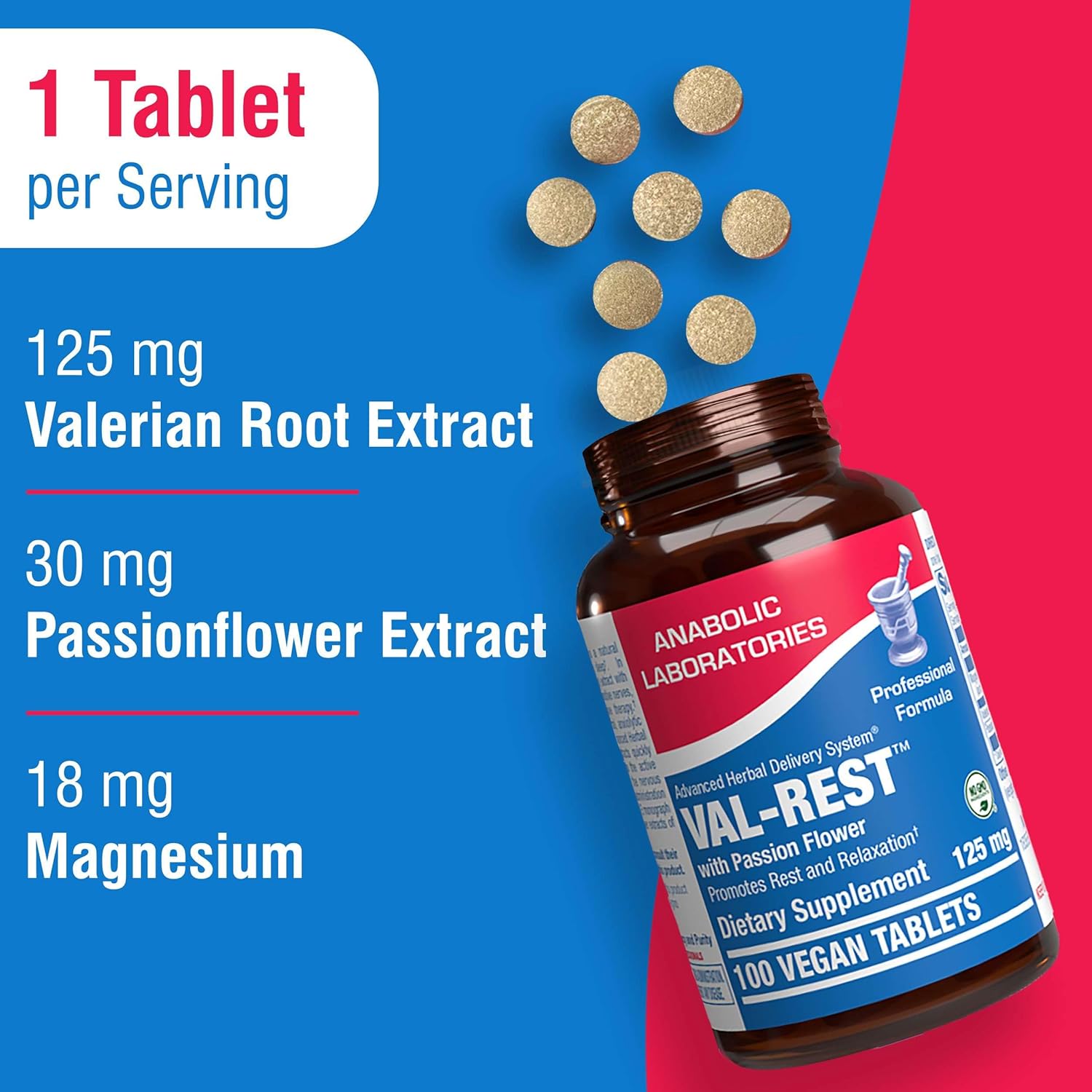 Valerian Root for Sleep and Relaxation - Gentle Magnesium Supplement for Sleep and Mood Support with Passion Flower and Valerian Root Extract - Vegan Non-GMO & Made in the USA - 100 Servings Nirvana Guru