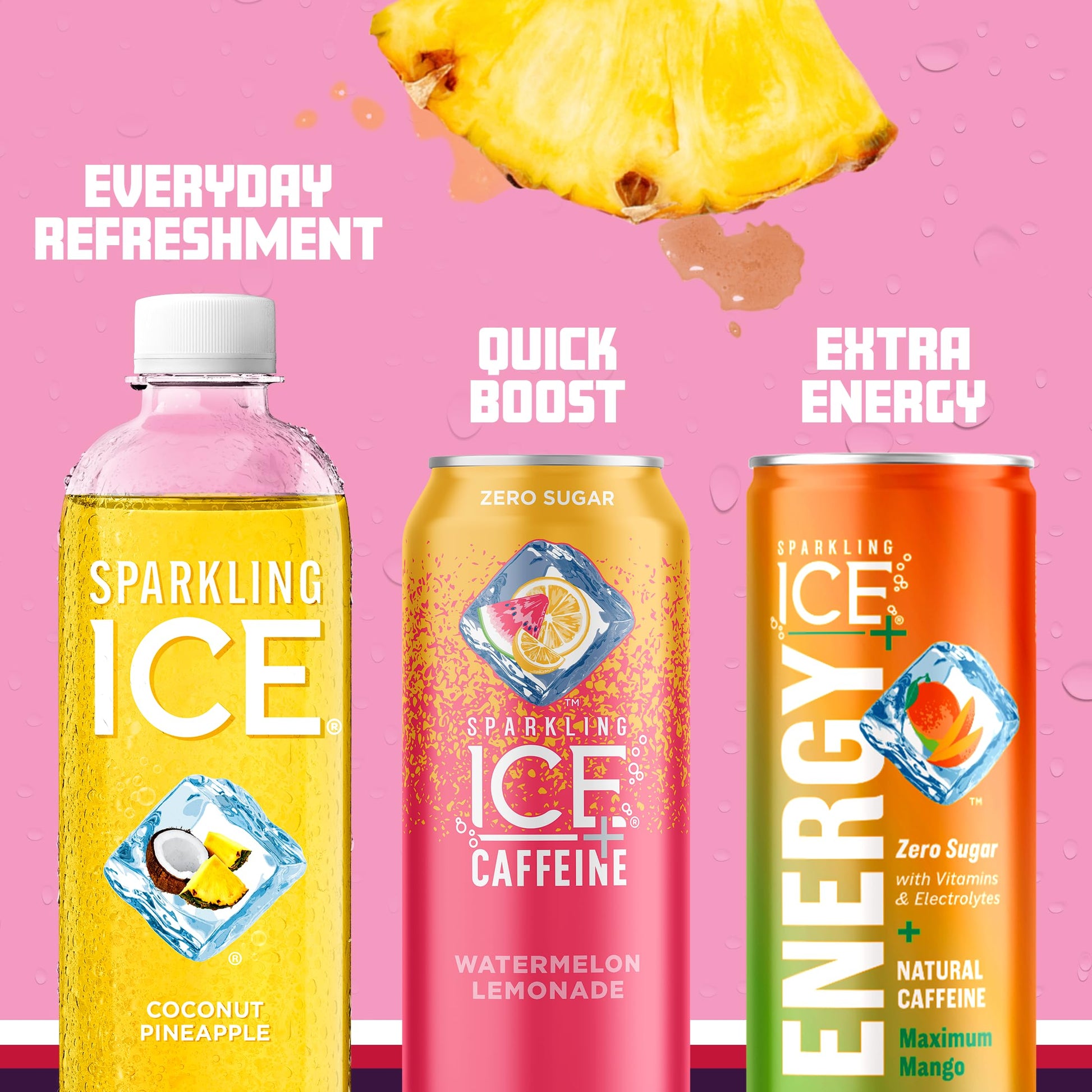 Sparkling Ice Purple Variety Pack, Flavored Water, Zero Sugar, with Vitamins and Antioxidants, 17 fl oz, 12 count (Black Raspberry, Cherry Limeade, Orange Mango, Kiwi Strawberry) - Nirvana Guru