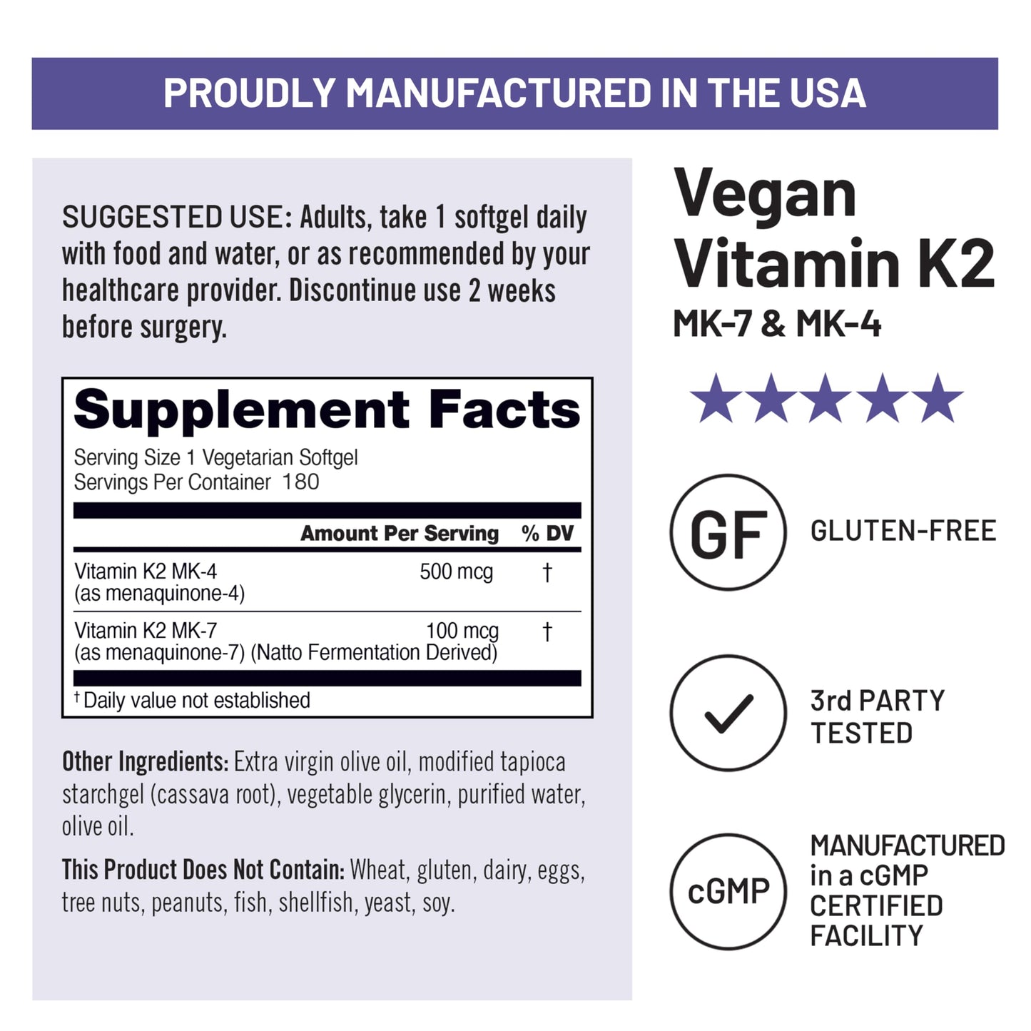 NatureWise Vitamin K2 600mcg Supplement with MK-7 100mcg & MK-4 500mcg - Enhanced Bioavailable Formula - K Complex for Bone and Heart Health - Vegan, Gluten Free, Non-GMO -90 Softgels[3-Month Supply] Nirvana Guru