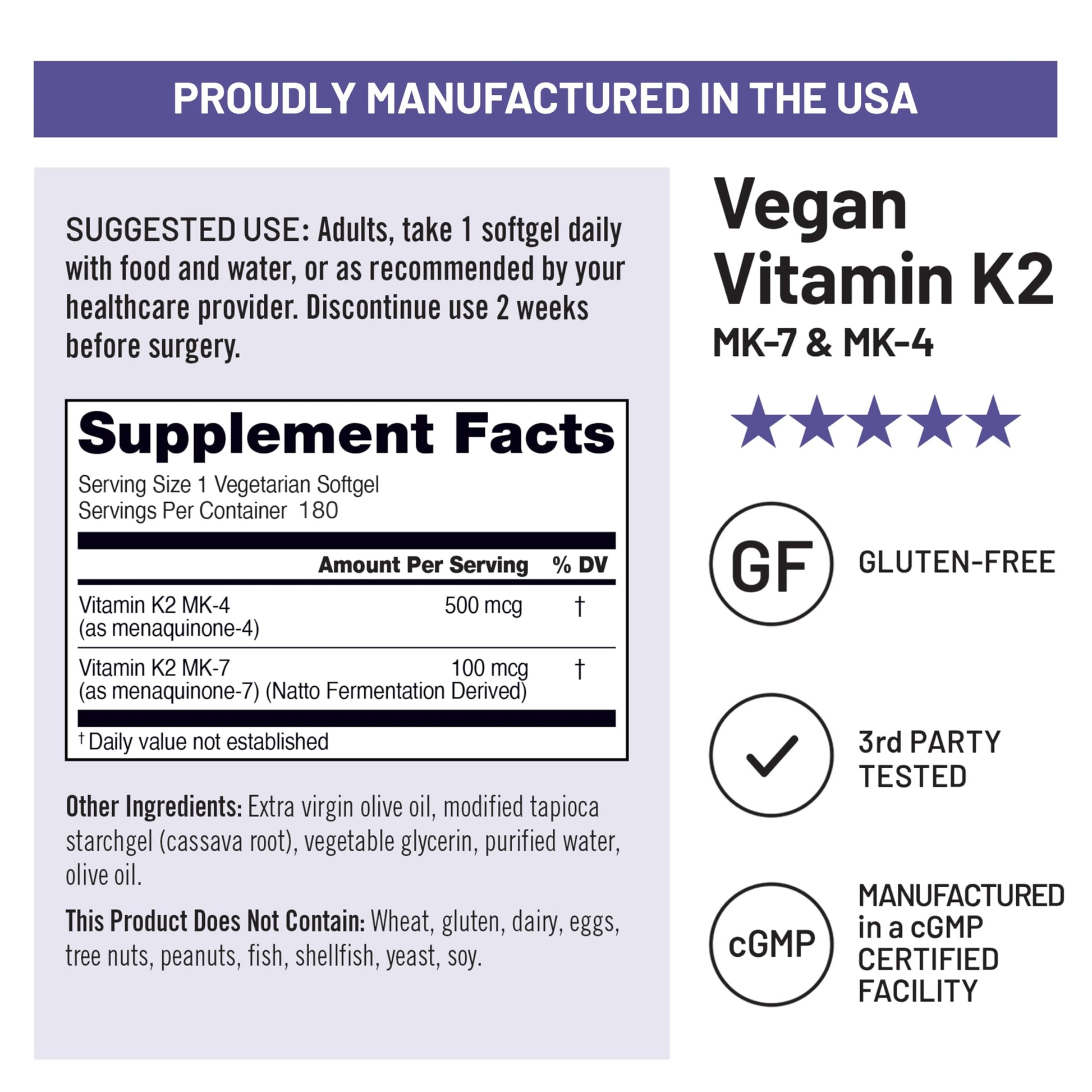 NatureWise Vitamin K2 600mcg Supplement with MK-7 100mcg & MK-4 500mcg - Enhanced Bioavailable Formula - K Complex for Bone and Heart Health - Vegan, Gluten Free, Non-GMO -90 Softgels[3-Month Supply] Nirvana Guru