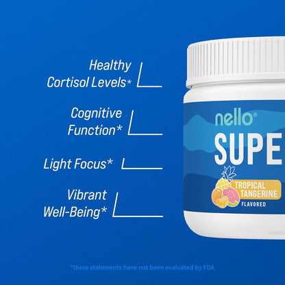 Supercalm Powdered Drink Mix, Raspberry Lemonade, L Theanine, Ksm-66 Ashwagandha, Magnesium Glycinate, Vitamin D 3, Supplements for Relaxation & Focus, No Sugar, Non GMO, On The Go, 20 Ct