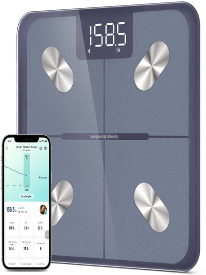 Etekcity Smart Scale for Body Weight FSA HSA Store Eligible, Bathroom Digital Weighing Scale with BMI, Body Fat, Muscle Mass, Accurate Bluetooth Home User Health Equipment Sync Apps Nirvana Guru