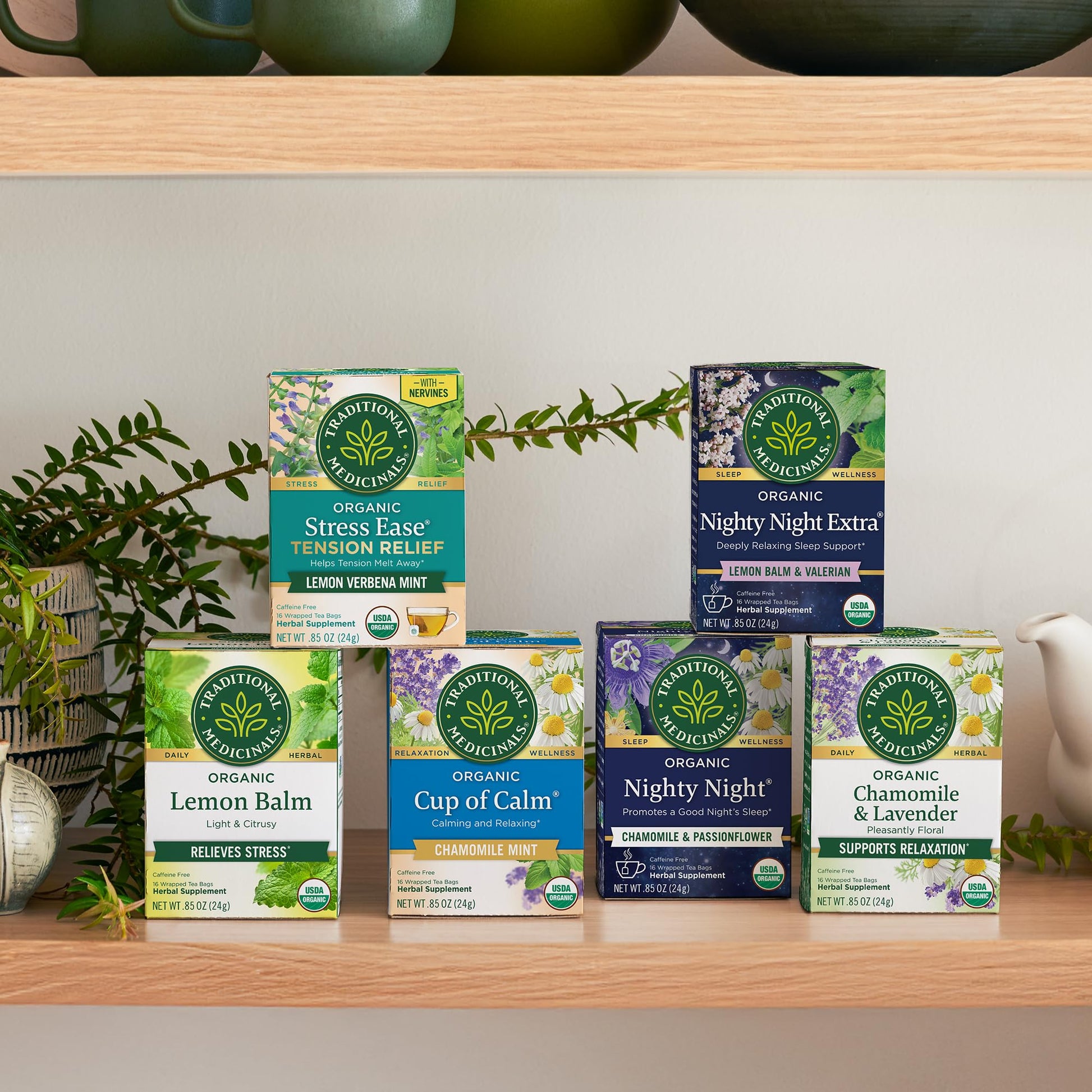 Traditional Medicinals Organic Nighty Night Extra Tea With Valerian Root for Relaxation, 16 Tea Bags (Pack of 1) - Nirvana Guru