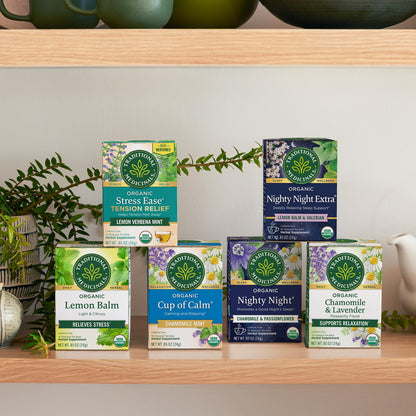 Traditional Medicinals Organic Nighty Night Extra Tea With Valerian Root for Relaxation, 16 Tea Bags (Pack of 1) - Nirvana Guru