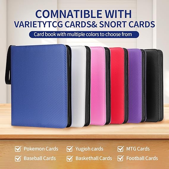 Premium 9-Black Pocket Card Binder – 720 Collection Binder Folder Card Album Card Holder Fit for MTG Football Play Cards (Black, 9 Pocket) nirvanaguru