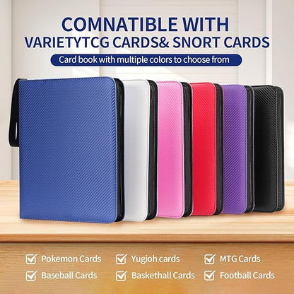 Premium 9-Black Pocket Card Binder – 720 Collection Binder Folder Card Album Card Holder Fit for MTG Football Play Cards (Black, 9 Pocket) nirvanaguru