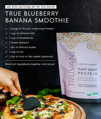 Truvani Vegan Protein Powder | Vanilla | 20g Organic Plant Based Protein | 18 Servings | Keto | Gluten & Dairy Free | Low Carb | No Added Sugar
