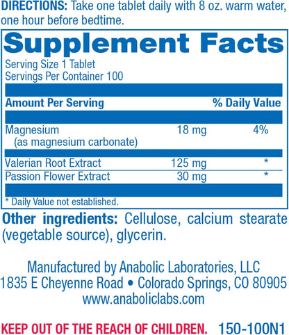 Valerian Root for Sleep and Relaxation - Gentle Magnesium Supplement for Sleep and Mood Support with Passion Flower and Valerian Root Extract - Vegan Non-GMO & Made in the USA - 100 Servings Nirvana Guru