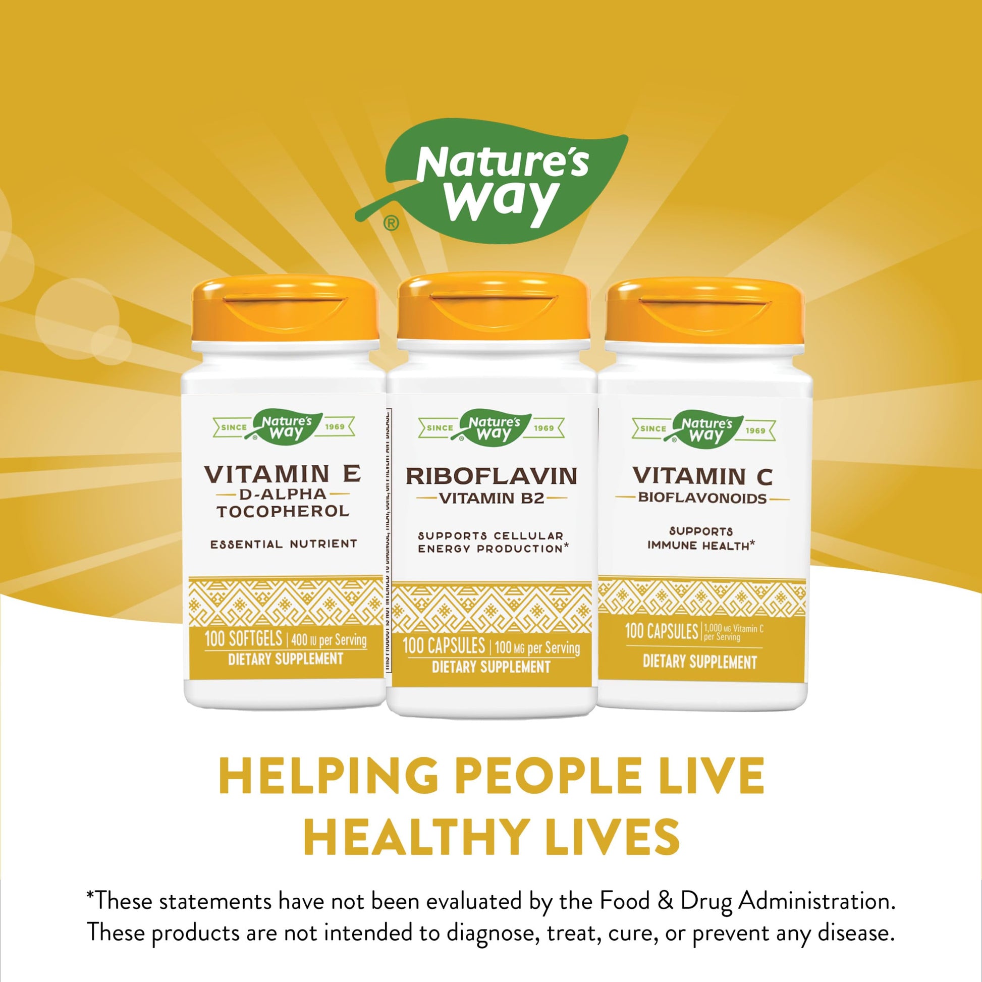 Nature's Way Riboflavin Vitamin B2, Supports Cellular Energy Production*, High Potency Riboflavin, 100 mg per Serving, 100 Capsules (Packaging May Vary) - Nirvana Guru