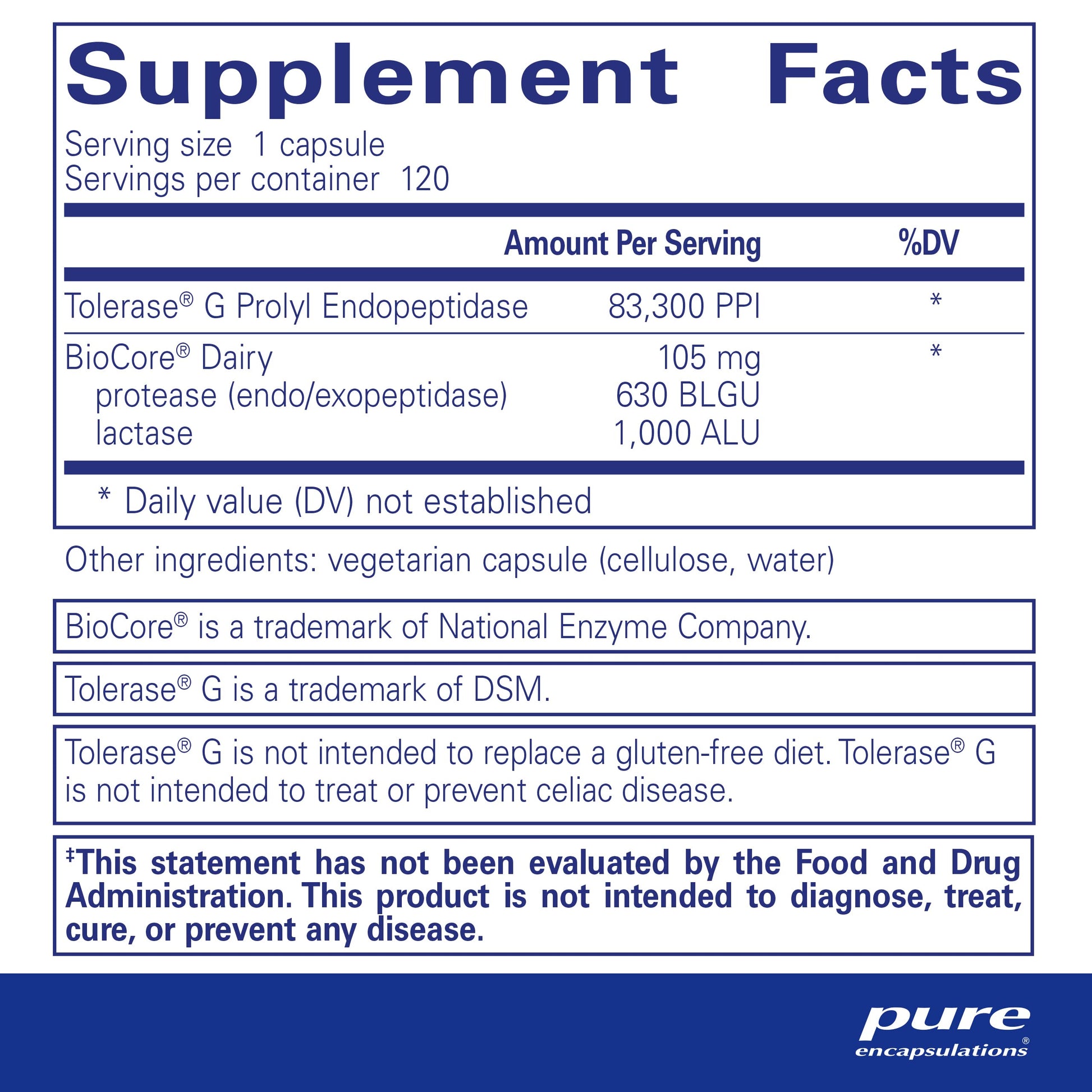 Pure Encapsulations Gluten/Dairy Digest | Unique Mix of Enzymes to Support Healthy Gluten and Dairy Digestion* | 60 Capsules - Nirvana Guru