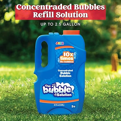 JOYIN 32 OZ Concentrated Bubble Solution for Bubble Machines (Up to 2.5 Gallons), Concentrated Solution Refills for Machine, Wands, Blower, Easter, Kids, Parties nirvanaguru