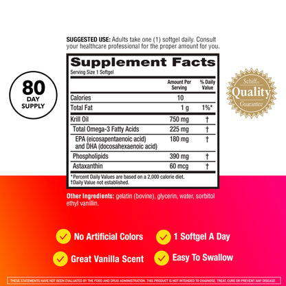 MegaRed - Omega-3 Krill Oil 350mg Softgels (130 Count in A Bottle), EPA & DHA Omega-3 Fatty Acids with No Fishy Aftertaste Unlike Fish Oil, Contains Antioxidant Astaxanthin - Nirvana Guru