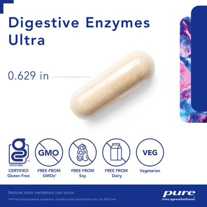 Pure Encapsulations Digestive Enzymes Ultra - Vegetarian Digestive Enzyme Supplement to Support Protein, Carb, Fiber, and Dairy Digestion* - 90 Capsules Nirvana Guru