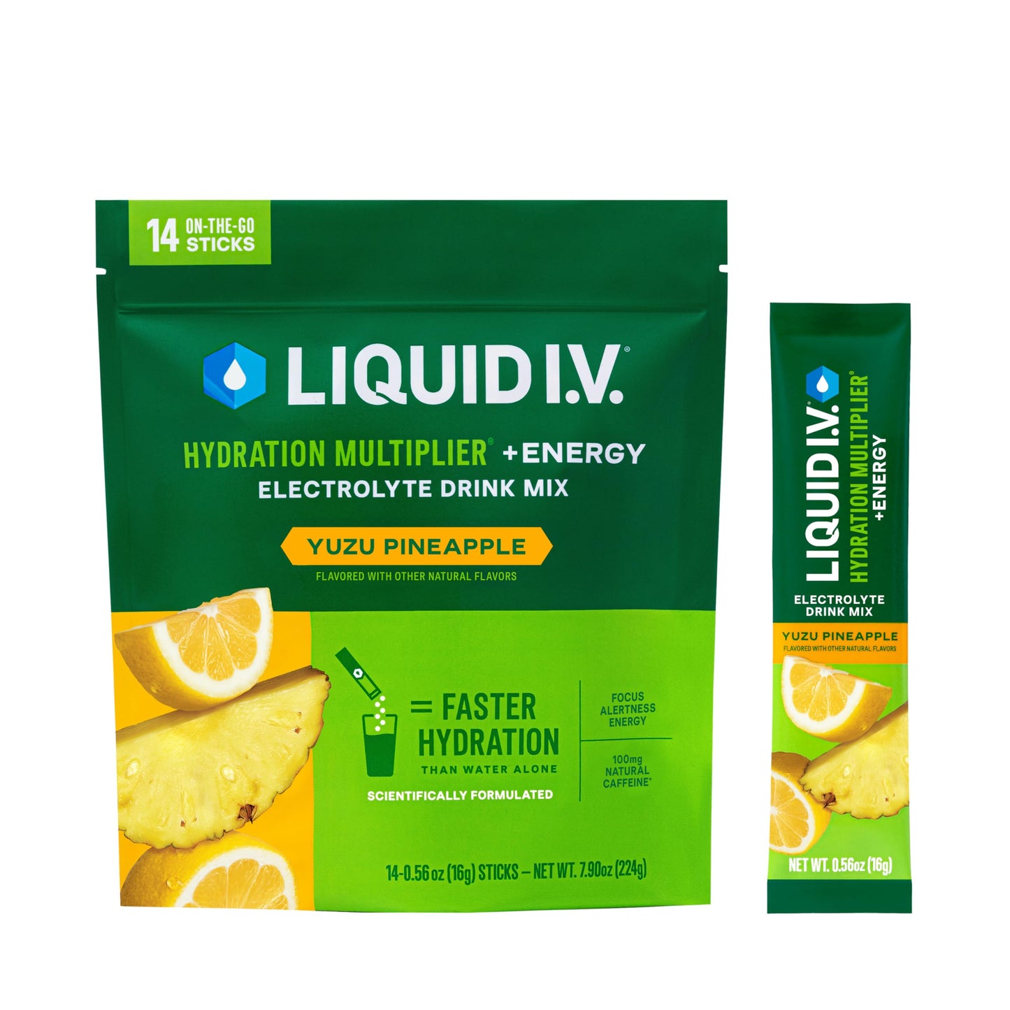 Liquid I.V.® Hydration Multiplier +Energy - BlackBerry Peach | Electrolyte Powder Drink Mix | 1 Pack (14 Servings) - Nirvana Guru