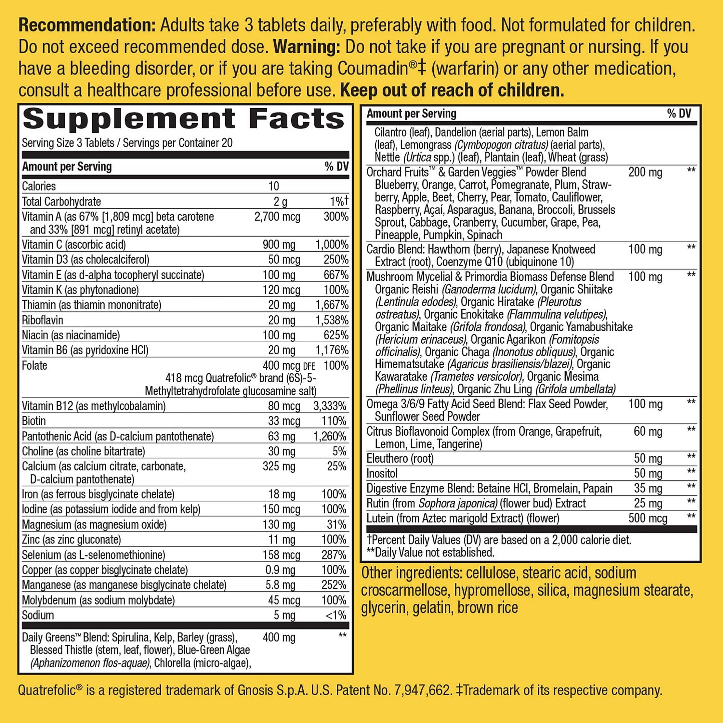 Nature's Way Alive! Max3 Potency Adult Complete Multivitamin, Ultra Potency B-vitamins to Support Energy Metabolism*, with Methylated B12 and Folate, 180 Tablets - Nirvana Guru
