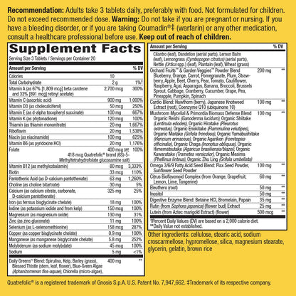 Nature's Way Alive! Max3 Potency Adult Complete Multivitamin, Ultra Potency B-vitamins to Support Energy Metabolism*, with Methylated B12 and Folate, 180 Tablets - Nirvana Guru