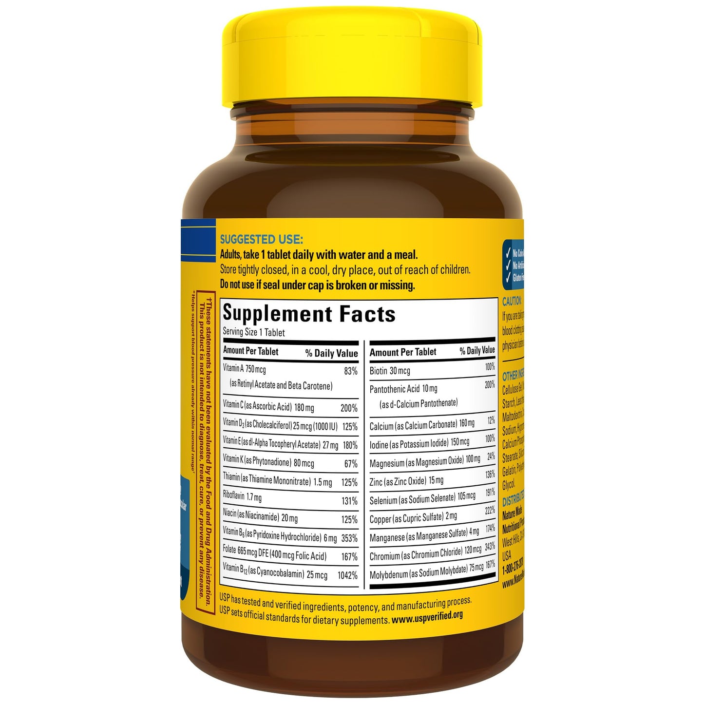 Nature Made Multivitamin For Him 50+, Mens Multivitamins for Daily Nutritional Support, Multivitamin for Men, 90 Tablets, 90 Day Supply - Nirvana Guru