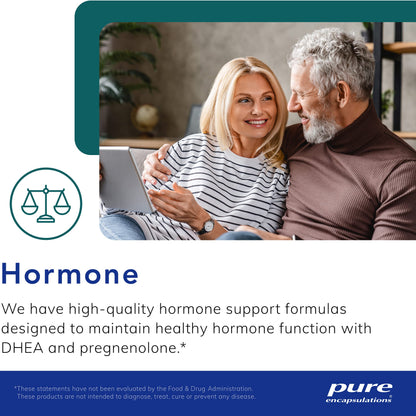 Pure Encapsulations DHEA 25 mg - Supplement for Immune Support, Hormone Balance, Metabolism Support, and Energy Levels* - with Micronized DHEA - 180 Capsules - Nirvana Guru