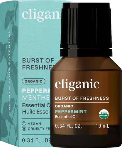 Cliganic Organic Lavender Essential Oil - 100% Pure Natural Undiluted, for Aromatherapy Diffuser | Non-GMO Verified (Packaging May Vary)