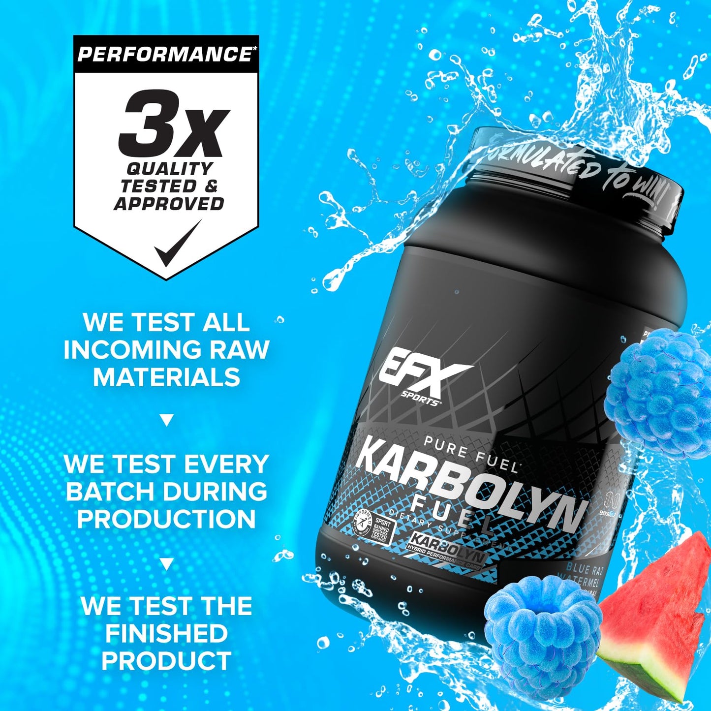 EFX Sports Karbolyn Fuel | Fast-Absorbing Carbohydrate Powder | Carb Load, Sustained Energy, Quick Recovery | Stimulant Free | 39 Servings (Neutral) Nirvana Guru