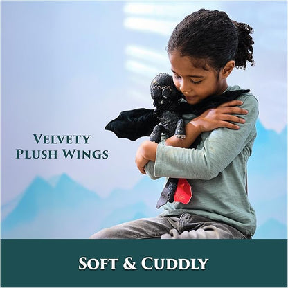 Dreamworks Dragons How to Train Your Dragon, Hug and Glide Toothless Plush Toy, 12” Dragon Stuffed Animal, Kids Toys for Boys Ages 4 and Up nirvanaguru