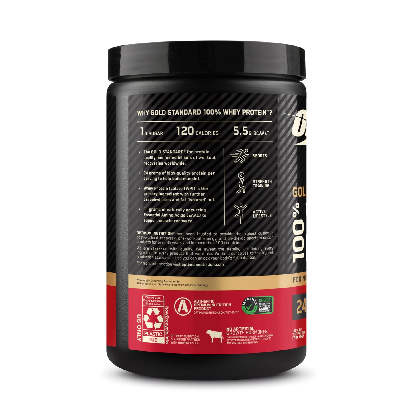 Optimum Nutrition Gold Standard 100% Whey Protein Powder, Double Rich Chocolate, 0.68 Pound (Pack of 1) - Nirvana Guru