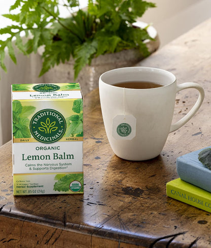 Traditional Medicinals Tea Lemon Balm Org ( 2 Pack) - Nirvana Guru