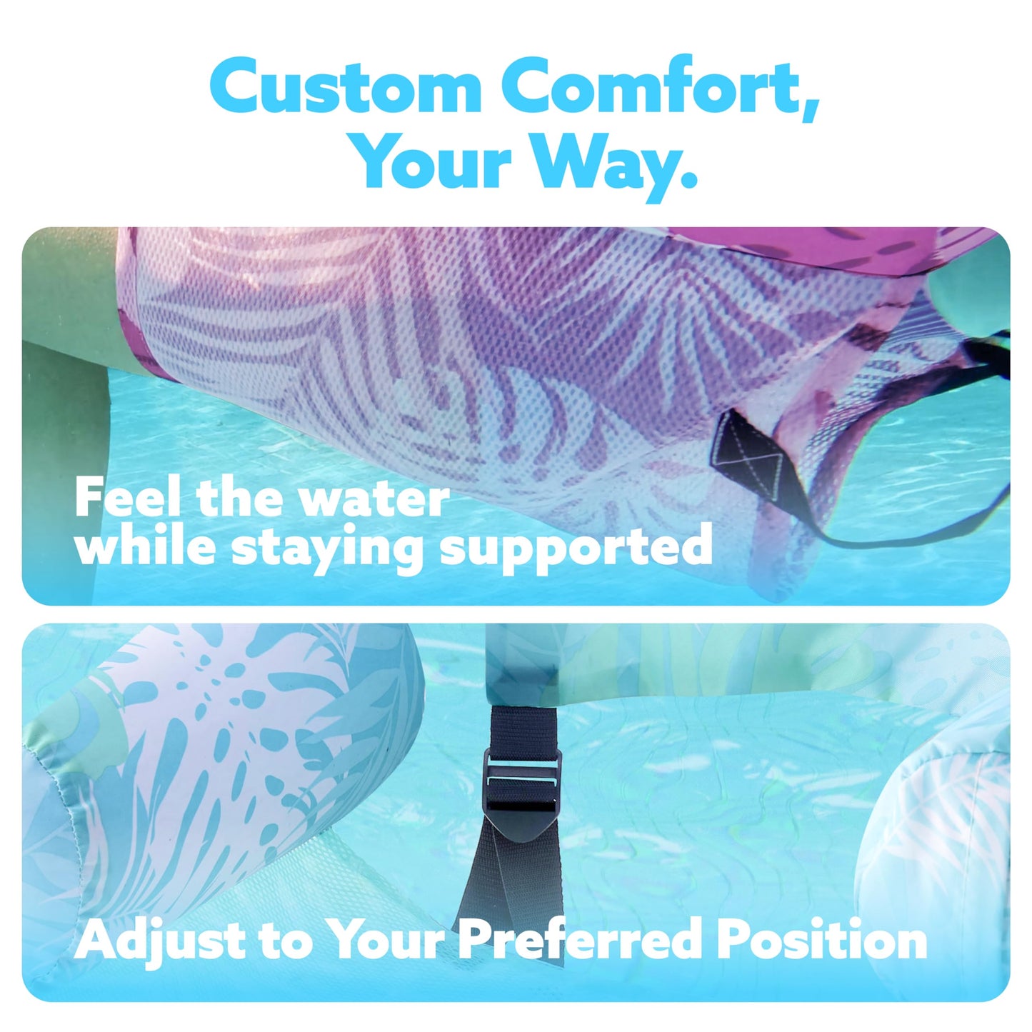 SLOOSH Inflatable Pool Floats Adult,2 Packs Floating Lounge Chairs,Blow up Pool Noodles for Adult Heavy Duty,Floating Chair for Party Summer Water Beach Lake Fun Nirvana Guru