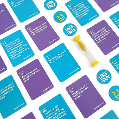 You Laugh You're Out A Party Game with Hilarious Charades Family Card Games for Adults & Kids, 125 Prompt Cards Fun Card Games for Family Game Nights, Gatherings, & Parties Ages 14+ nirvanaguru